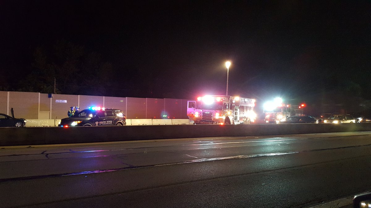 Fishers: scene of crash that has closed I-69 southbound in Fishers, creating major backups   