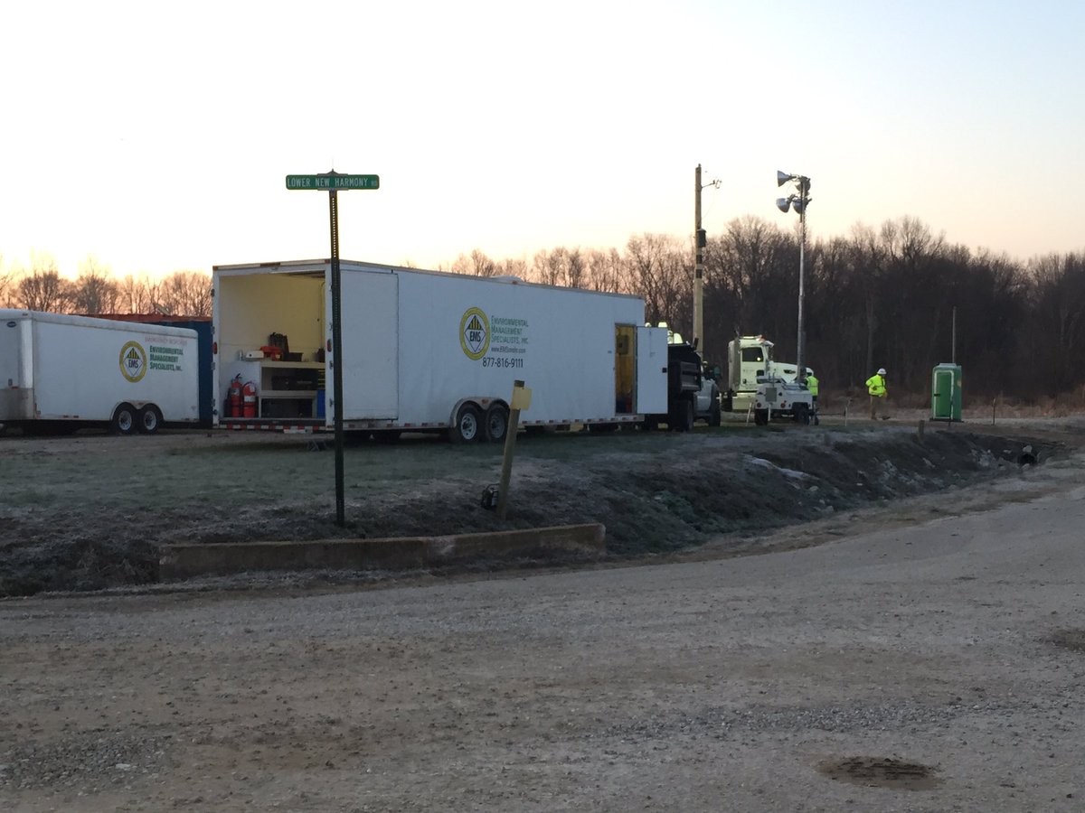 Crews continue to clean up in Posey Co. after a diesel gas line leaks 42,000 gallons into Big Creek