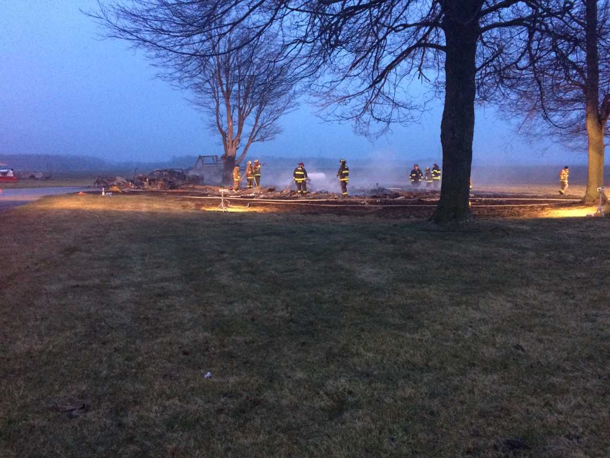 No one hurt and no one home at the time in this morning's LaPorte Co house fire. The home is gone.   