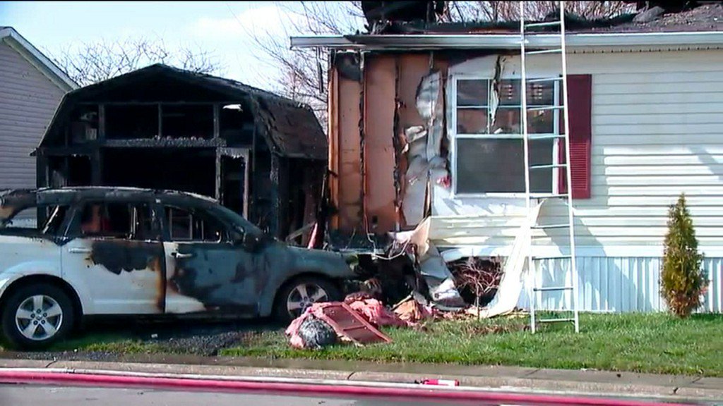 Student driver slams into Indiana home, setting car and house on fire