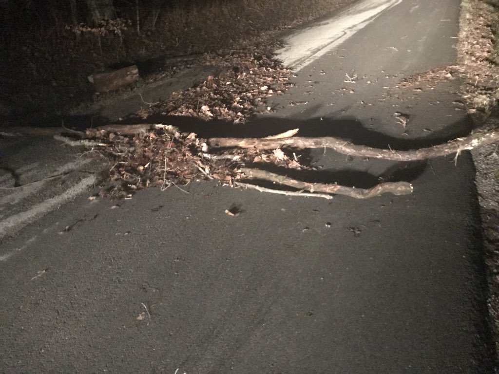 Encountering high water and debris along roads in Bartholomew County this morning after heavy rains bring flooding in and around Columbus.   
