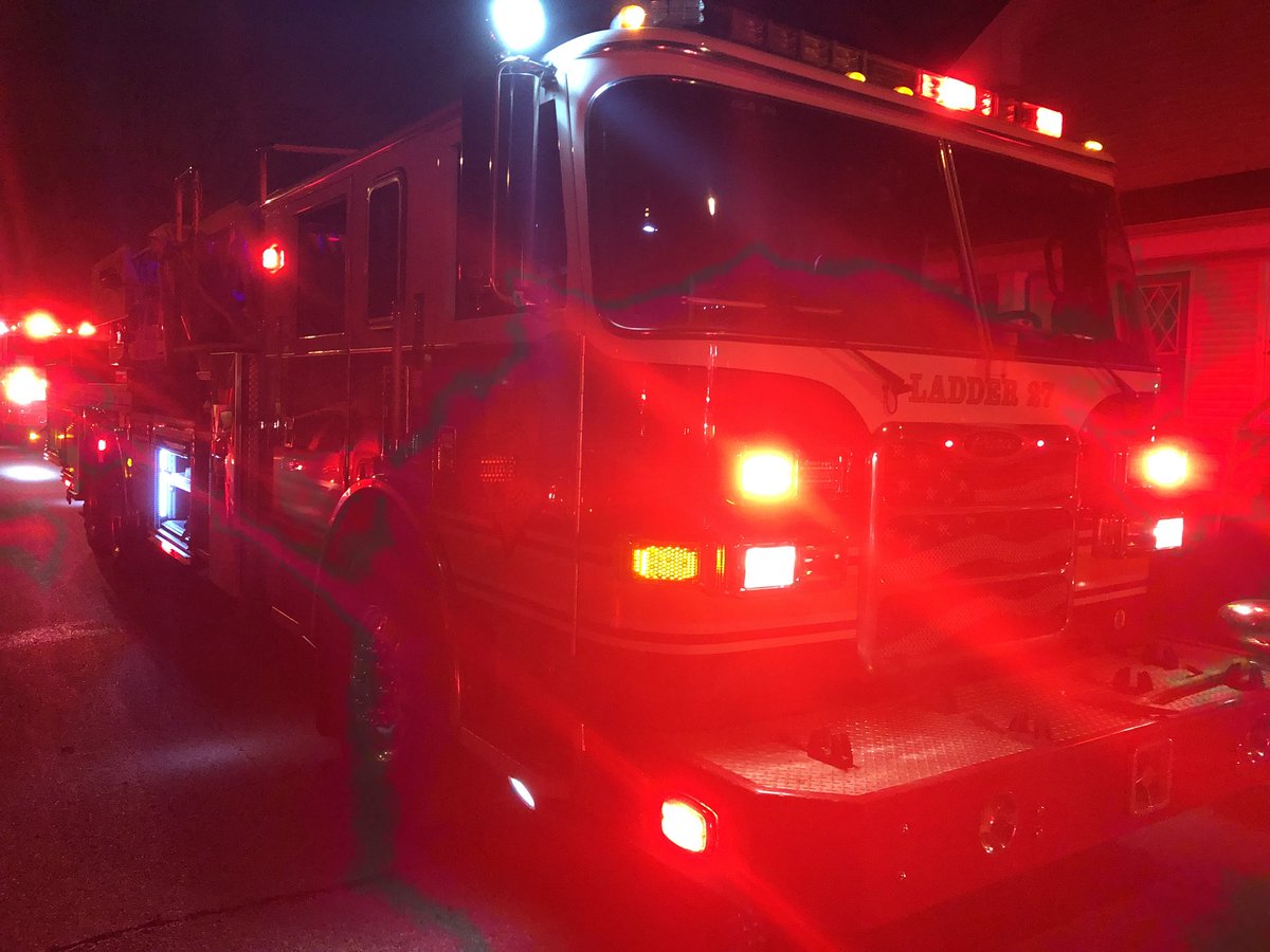 10 people (8 adults and 2 kids) were home at the time. All got out OK. No injuries. Unattended cooking grease on the stove likely the cause of the fire. Estimated damage at $85k