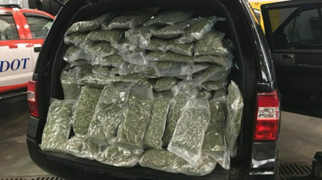 Over 70 Pounds Of Marijuana discovered during Indiana traffic stop