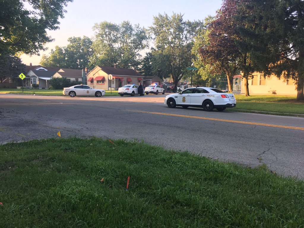 Police are on scene of stabbing, guns fired and possible home invasion at Bradley Avenue and Pleasant Run Pky S Drive