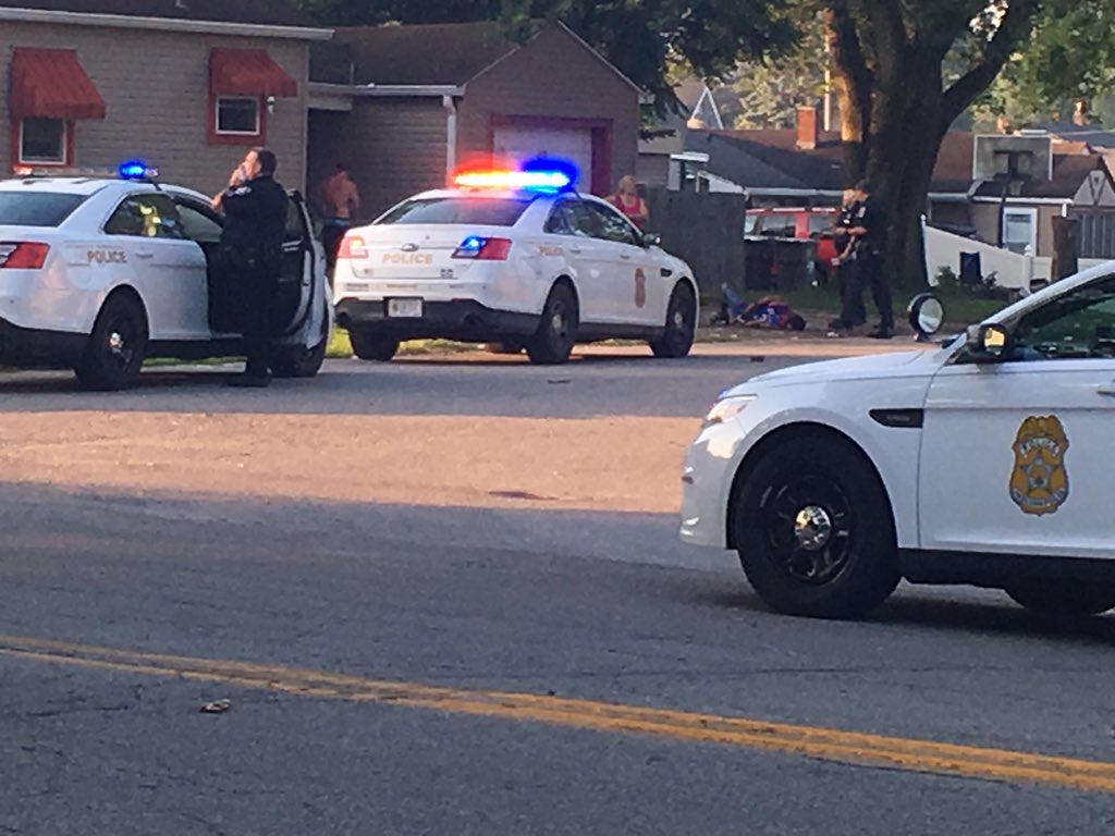 Police are on scene of stabbing, guns fired and possible home invasion at Bradley Avenue and Pleasant Run Pky S Drive