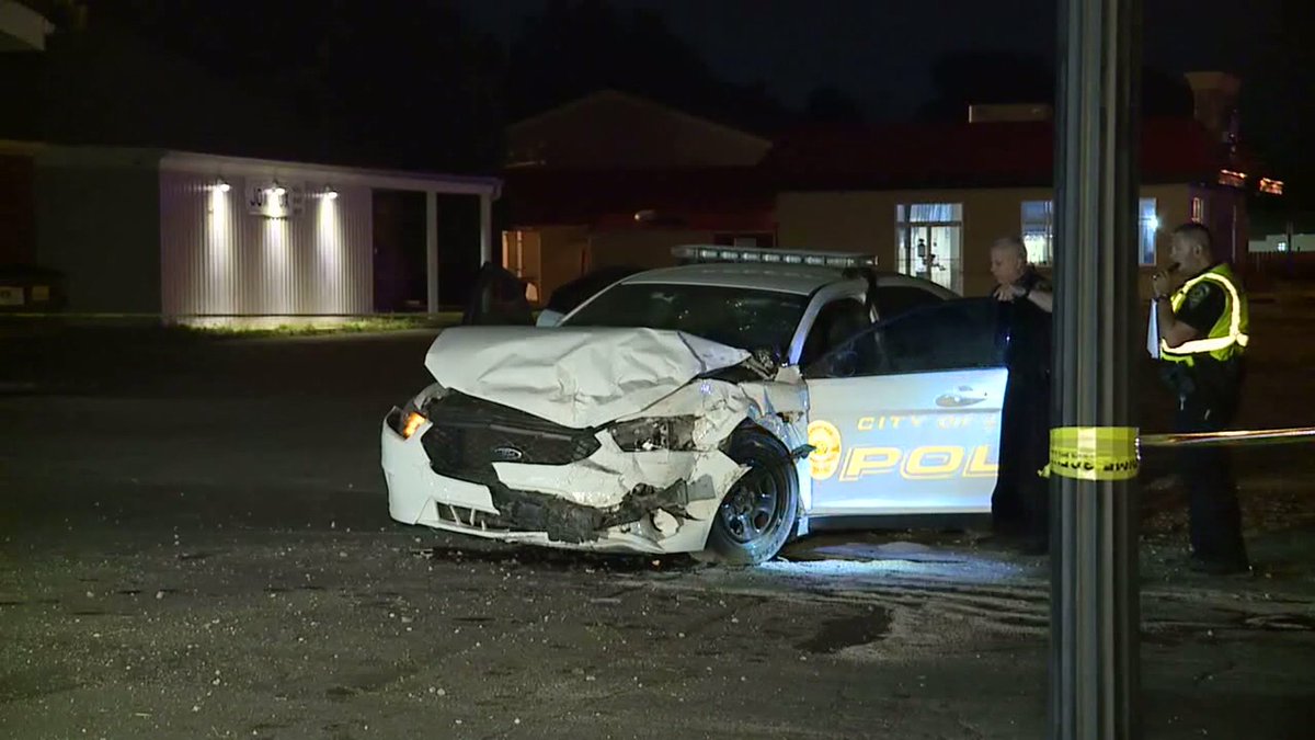 Lawrence police are investigating a crash involving an officer. The crash occurred around 2 a.m. in the 4900 block of North Franklin Road. Residents in the area tell CBS4 they heard a loud boom. When they went outside, they found a badly damaged Lawrence patrol car.