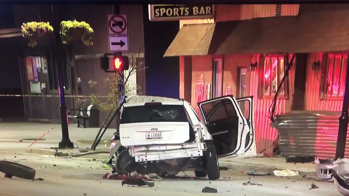 An Officer was involved in a wreck in South Bend, Indiana. He's reportedly in critical condition