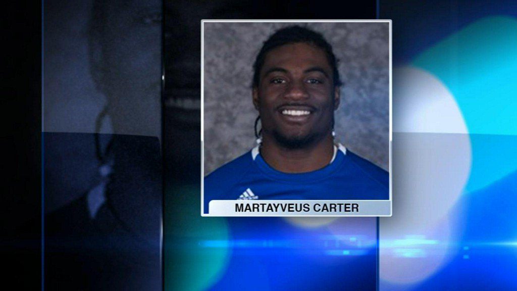 A former college football star was wounded in a deadly weekend shooting in East Chicago, Indiana. Police say 23-year-old Martayveus Carter was one of two people shot at a gas station late Saturday night.