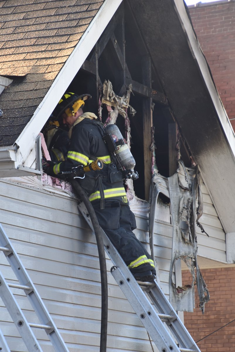 3 displaced from residence at Howard St. and S Harding St. after car catches fire and communicates to structure.  $75,000K Damage.  No Injuries.    