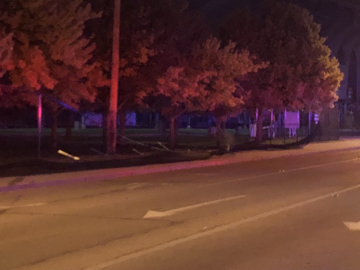 IMPD and Speedway PD are on scene of the end police chase on 16th St in front of IMS. No official info yet, but officers have 2 individuals in cuffs, at least 2 cars have wrecked, medics are on scene, and the fence line around IMS was damaged
