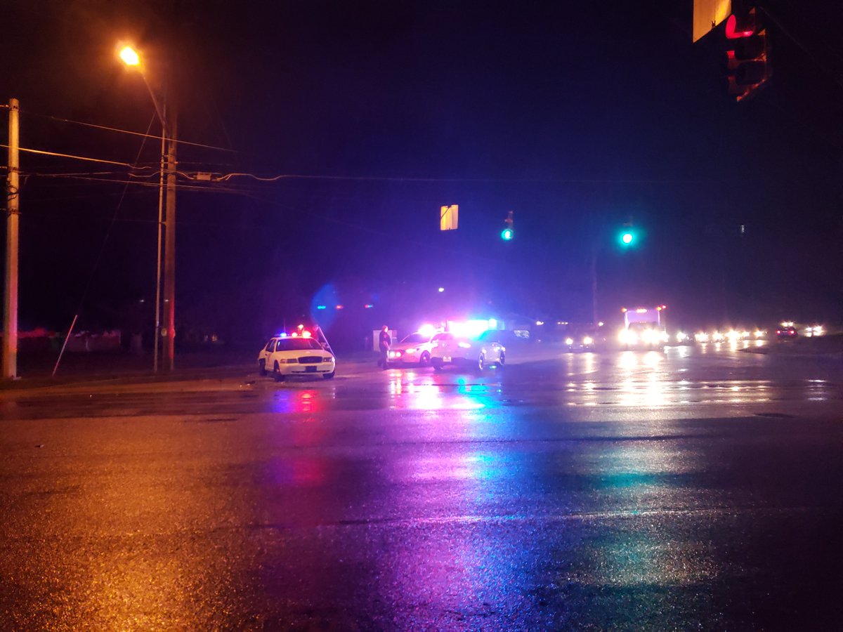 Police cruiser involved in crash on Indy's southeast side on westbound Shelbyville Road at Emerson Avenue