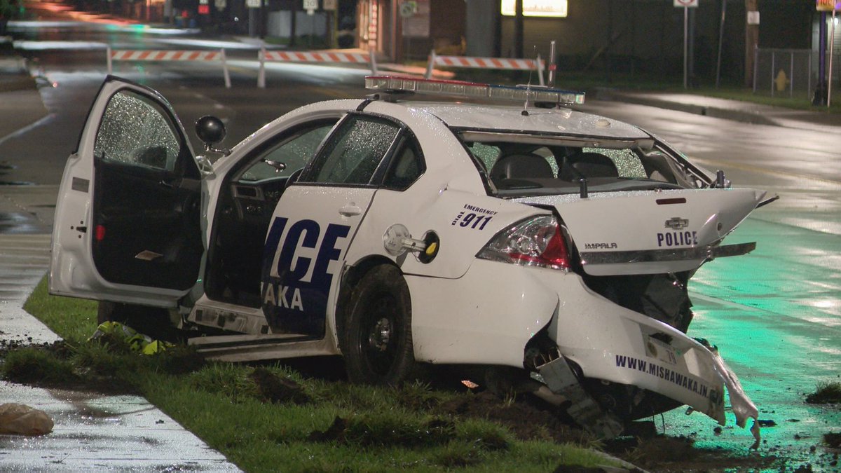 Police investigating crash involving officer in Mishawaka    