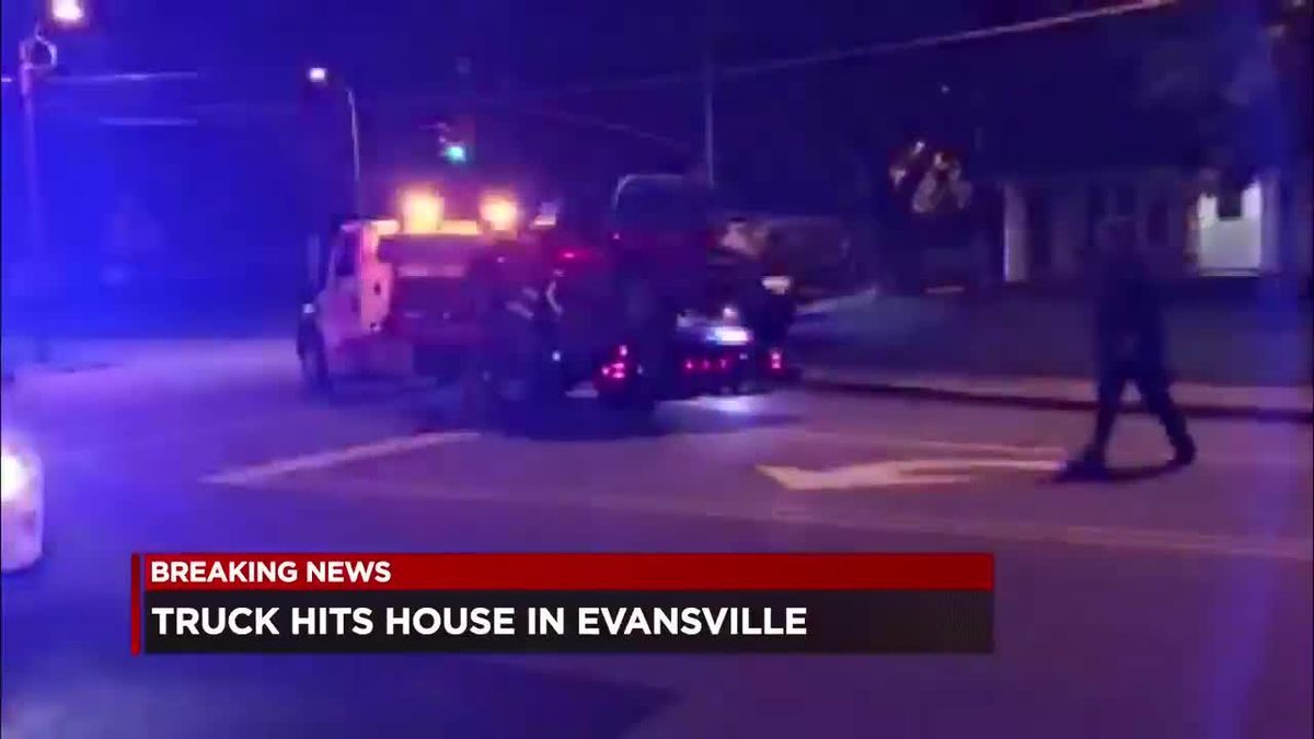 A truck ran into a house in Evansville. It happened early Wednesday morning at the intersection of Kentucky and Bellemeade.