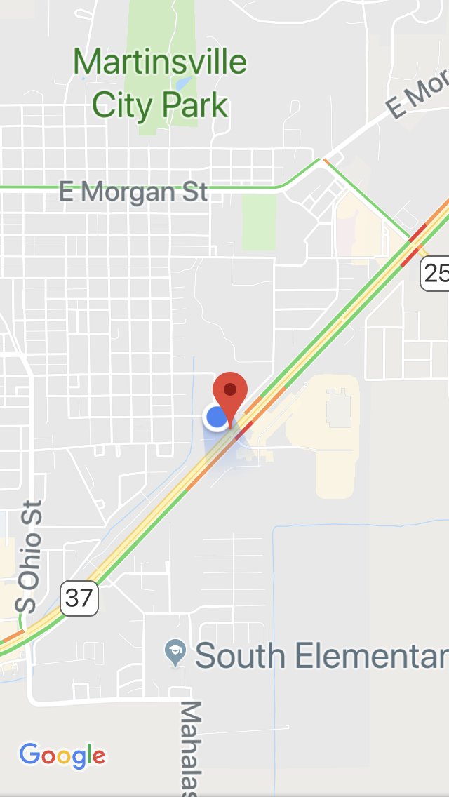 A crash involving at least 2 semis has all lanes of SB IN-37 blocked south of IN-252. Wreck happened directly in front of the high school