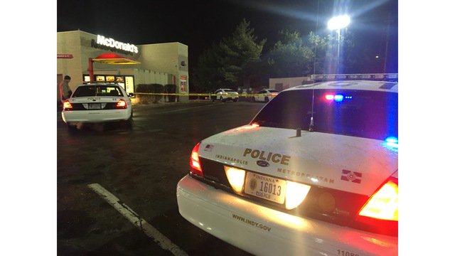 A drive-thru customer at  McDonalds shot a person who was trying to rob him Thursday night    