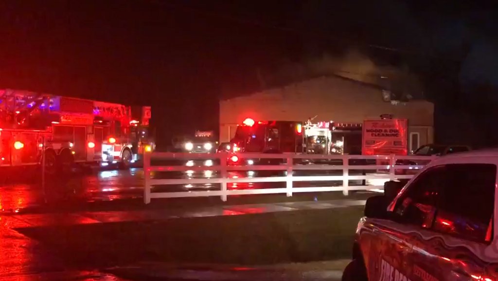 Jeffersonville firefighters battle blaze at local business    
