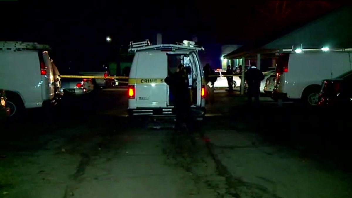 The shooting happened around 4:20 a.m. in the 7400 block of Merganser Drive in Woodlake Apartments near Ditch Road and West 73rd Street.