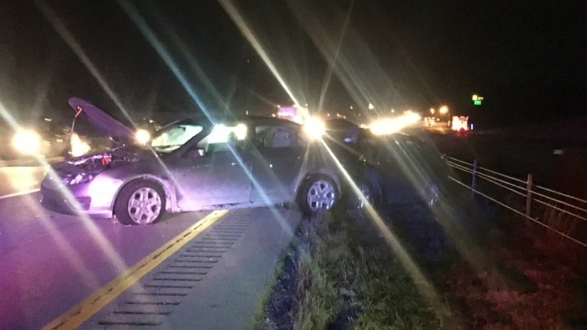 2 cars were involved in the crash on EB I-70 just west of Plainfield. Both drivers were taken to the hospital for minor injuries. The left lane is still closed at SR 39.    