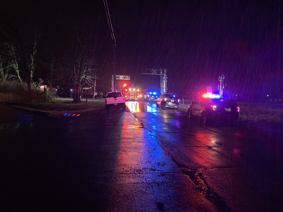 An Amtrak train collided with a pickup truck and killed the driver late Saturday night   