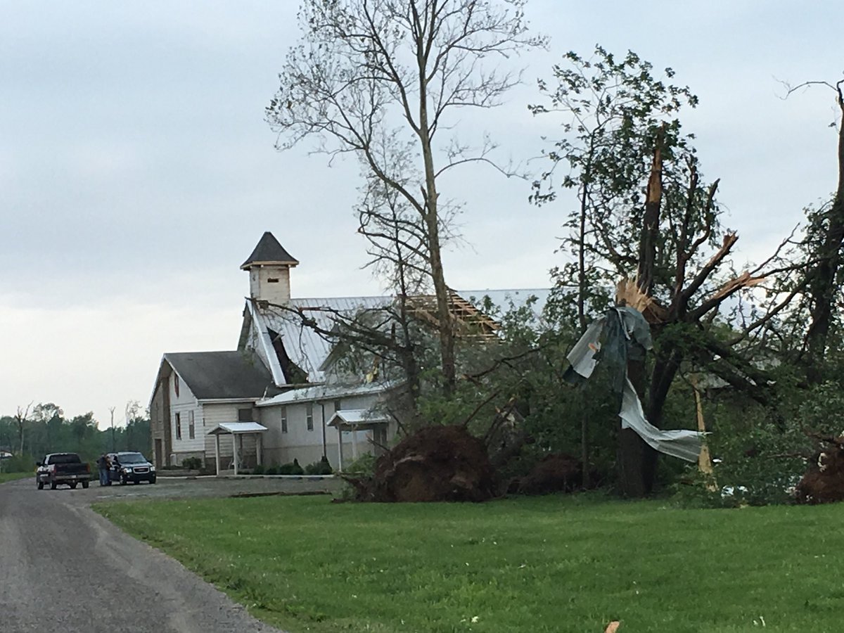 More damage from yesterday's tornado that went through Macy, just south of Akron.   