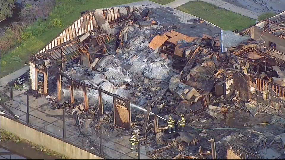 A banquet hall in Chesterton, Indiana was destroyed by an extra-alarm fire Monday morning, authorities said.