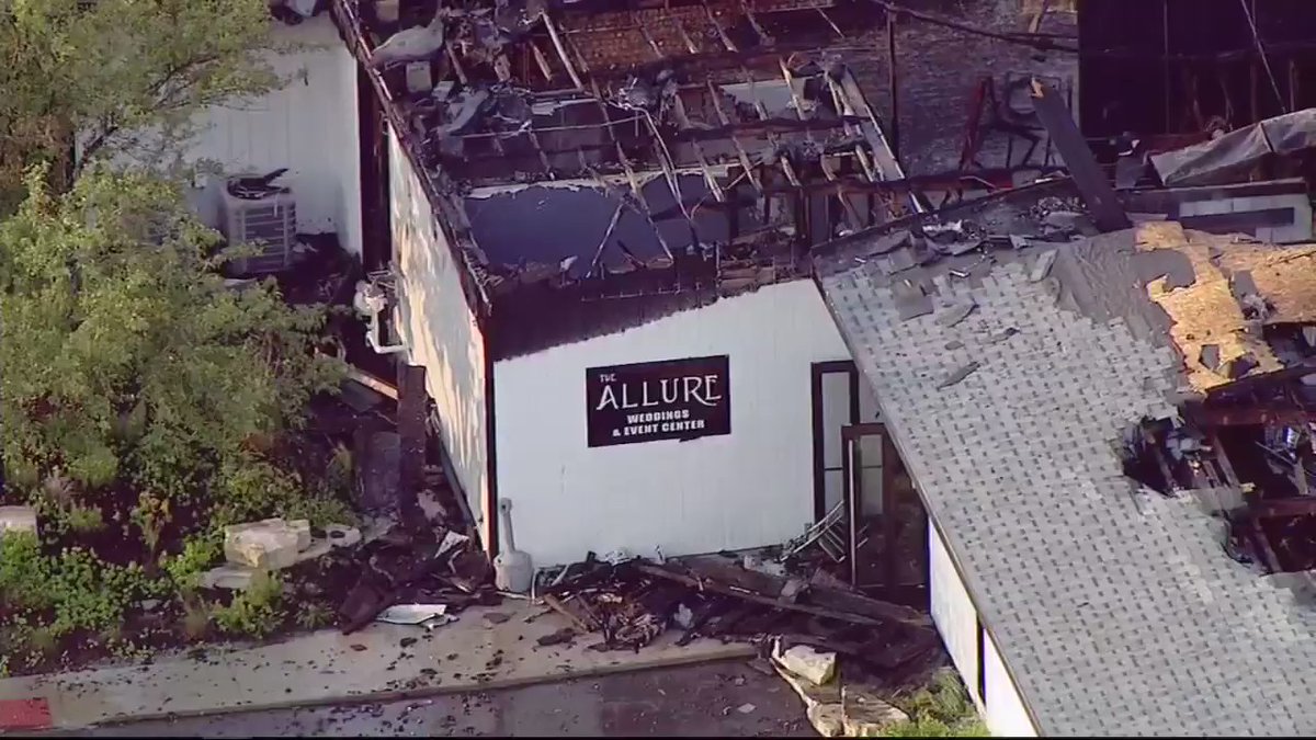 A banquet hall in Chesterton, Indiana was gutted by an extra-alarm fire Monday morning.    