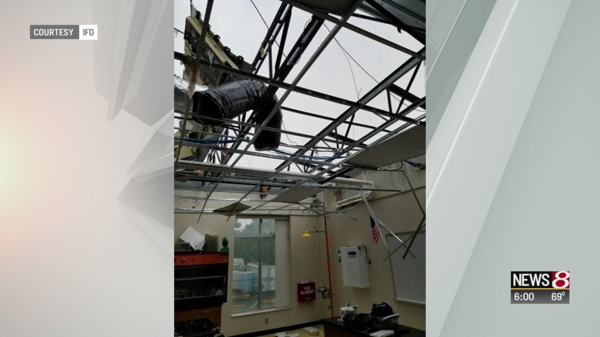 Severe weather hits central Indiana