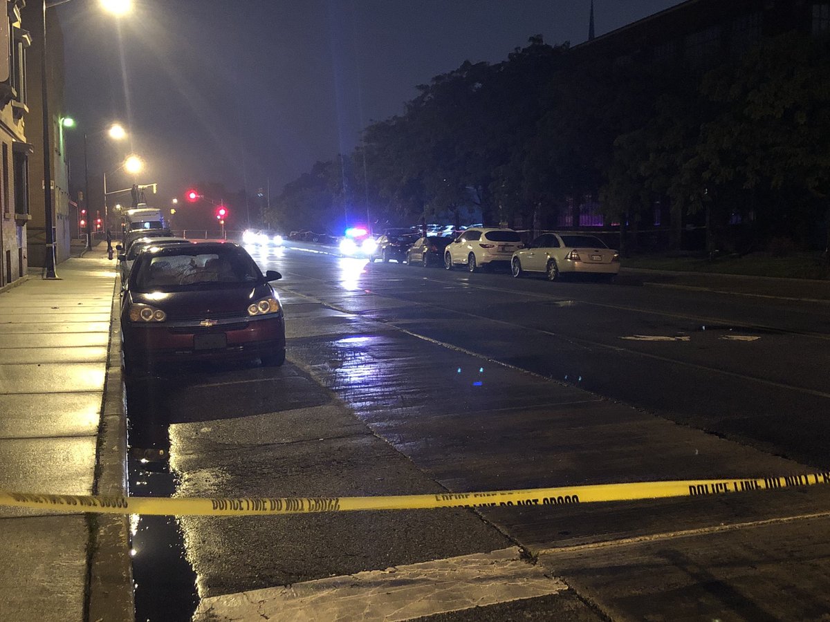 Police say the man who was shot has been taken to the hospital. His condition is unknown.