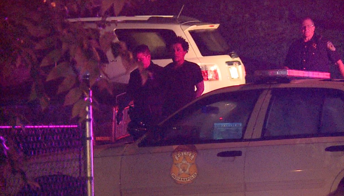 After a couple of minutes, police found the man and arrested him without incident. We're told he's 18yo and has a warrant out of Michigan.   