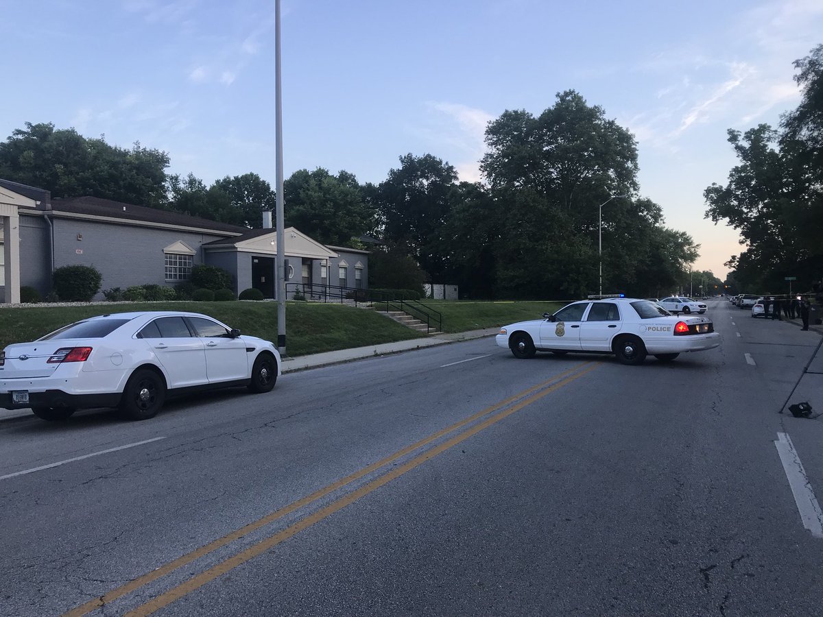 Police on scene of a shooting on Central Avenue. A woman is in critical condition after police found her on the sidewalk around 5 this morning in front of a nursing home.   