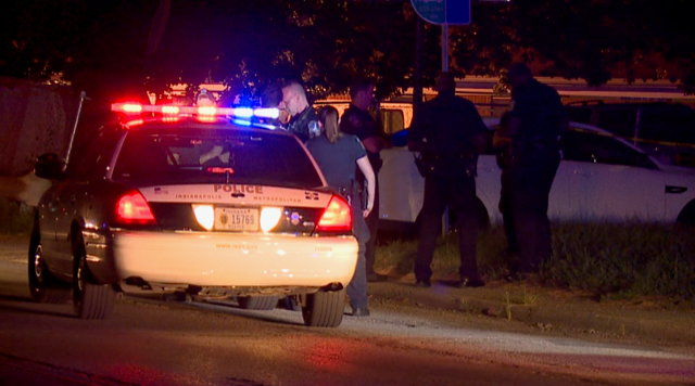 Indianapolis Metro Police are searching for the person who shot a man on the near northeast side overnight, leaving him in critical condition