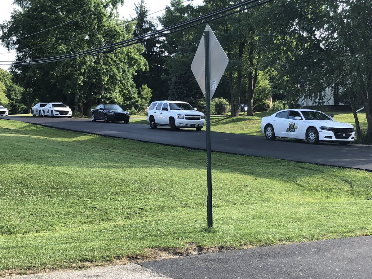 Crews are still on scene of the SWAT situation here in Bright,IN,  Sheriff is the man inside is not responding to their commands. 