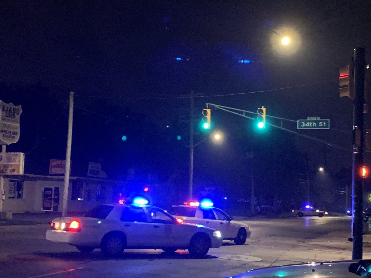 Shots fired at police in area of 34th and Gale. Vehicle struck, officers not. Incident began as a pursuit. K-9 currently being used to locate suspect. Sherman south of 34th blocked off. @WISH_TV