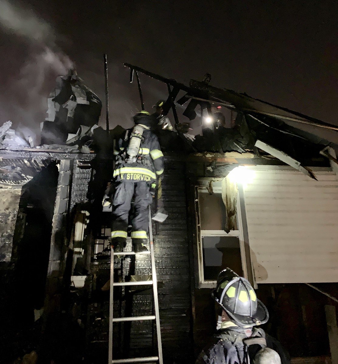 Heavy fire damages recently renovated home at 3331 Robson St. $120K damage. Firefighters mark blaze under control in 20 minutes. No injuries. 