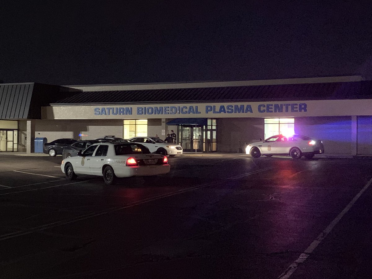 IMPDnews investigating an attempted robbery / shooting that happened inside the Saturn Biomedical Plasma Center. Victim in stable condition. 2 black males fled scene  in black SUV. 