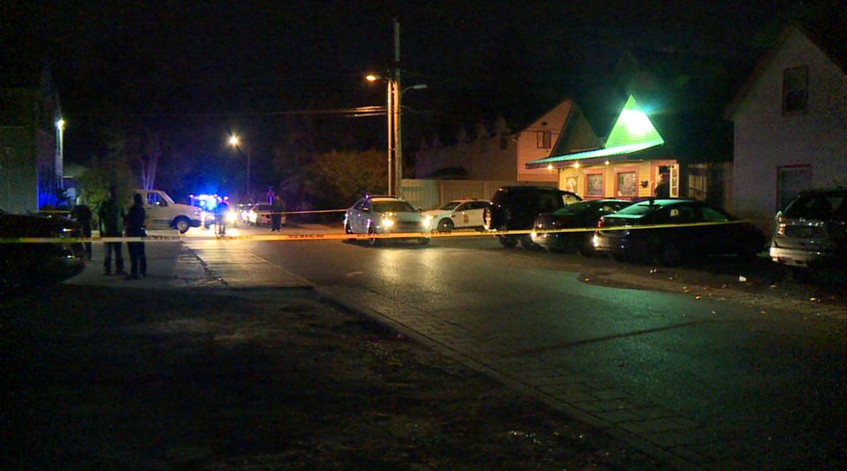 Police are investigating a deadly shooting in Broad Ripple; Ferguson Street and the area around Connor's Pub are blocked off 