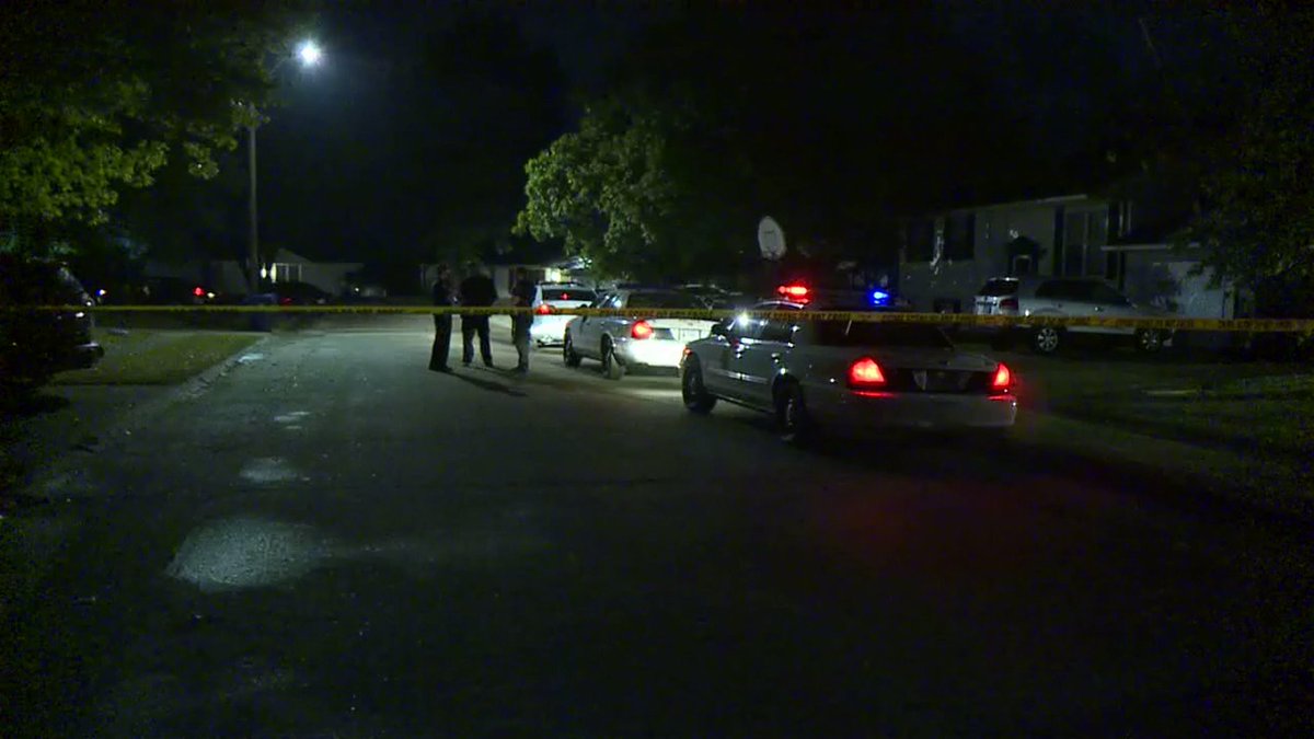 Police believe the shooting happened in the street, and the man drove into a nearby yard.