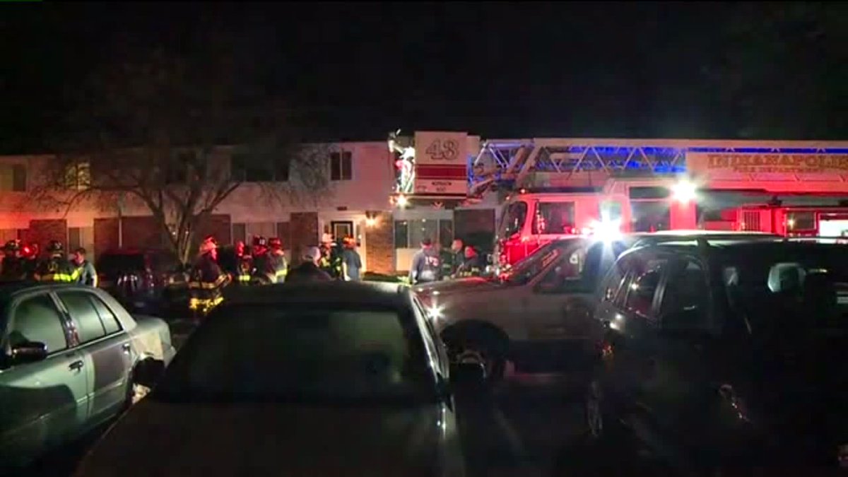 2 officers, 1 woman hospitalized after fire breaks out inside Cumberland apartment