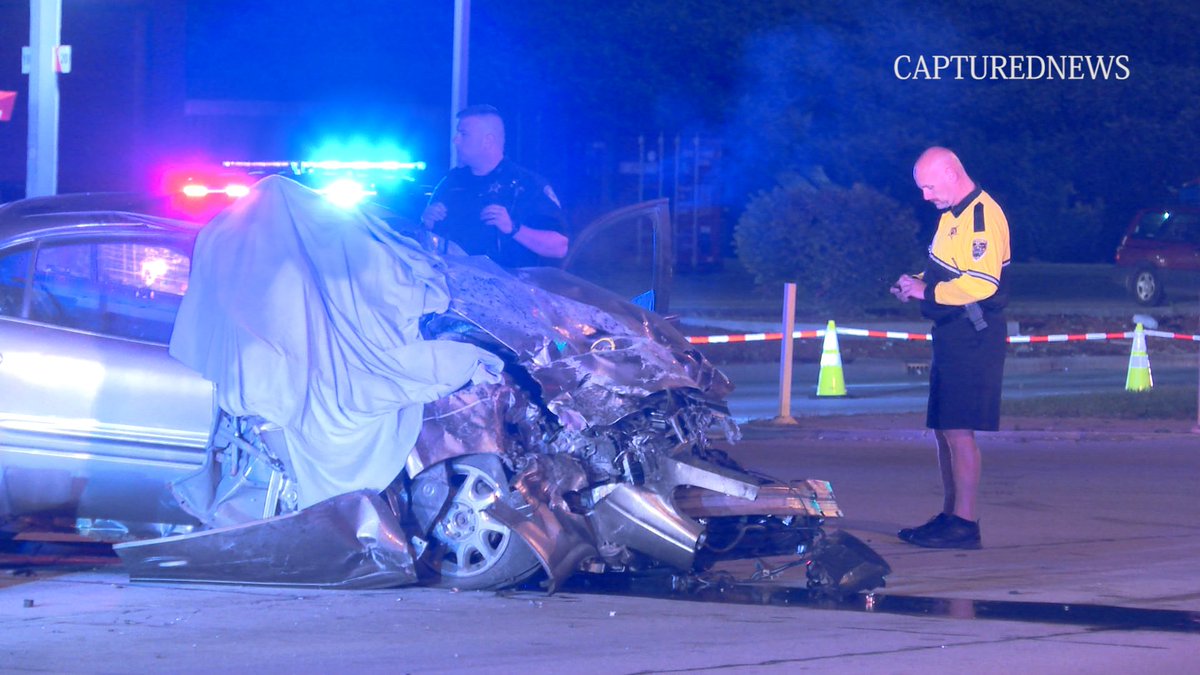 Hammond, IN: Police investigate a double fatal crash near 108TH & Indianapolis Blvd. involving a semi and a passenger vehicle. One person airlifted.