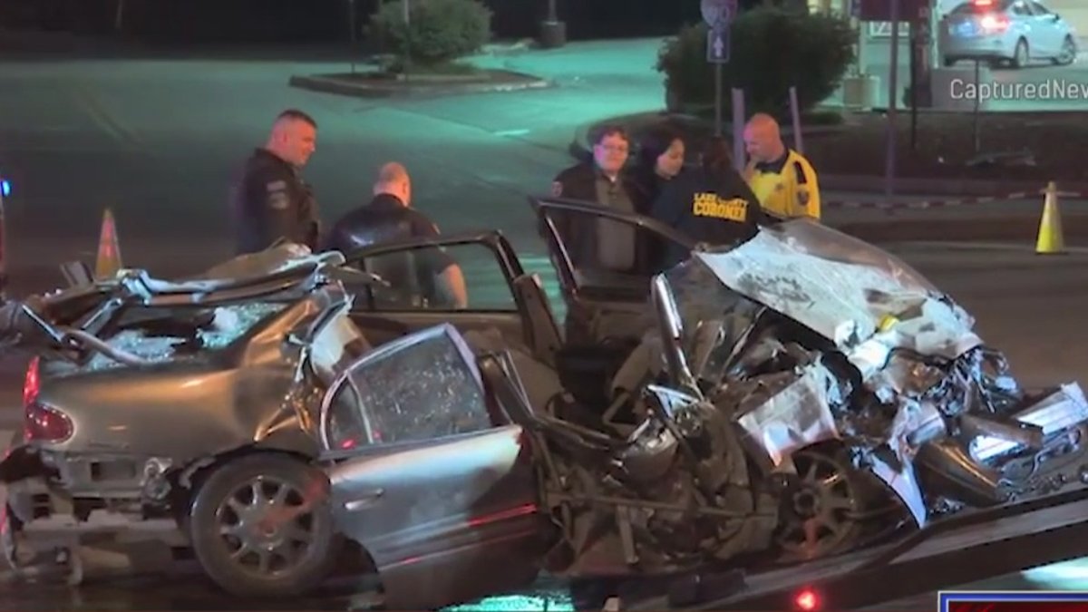 Two teenagers from Chicago were killed Monday in a crash in Hammond, Indiana.