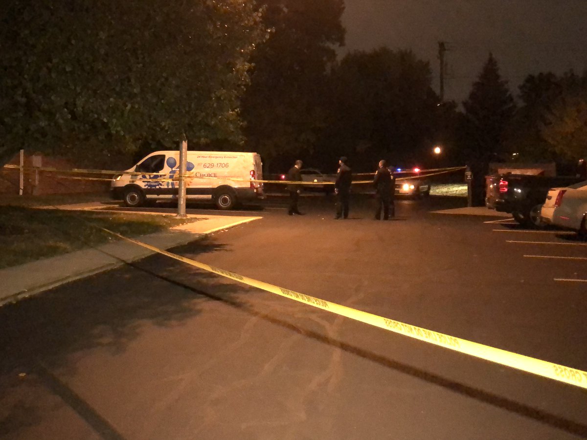 IMPD confirms a man was stabbed & killed  near Madison Ave &amp; Southport Rd around 2:00 - 2:15 this morning. Homicide detectives have the back corner of the Buck Ridge Apts roped with crime scene tape while they investigate. 