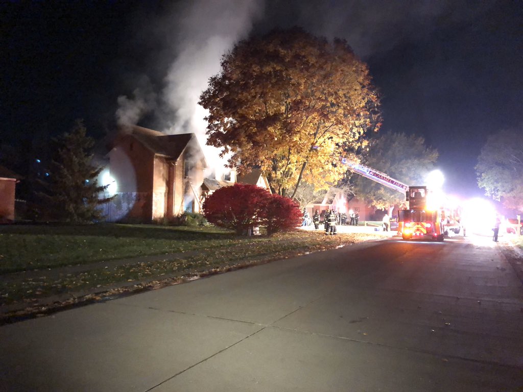 CFD confirms 2 people have been taken to the hospital after a home started burning on Jennings Dr (near Gray Rd & Main St). The extent of their injuries is still unknown. 