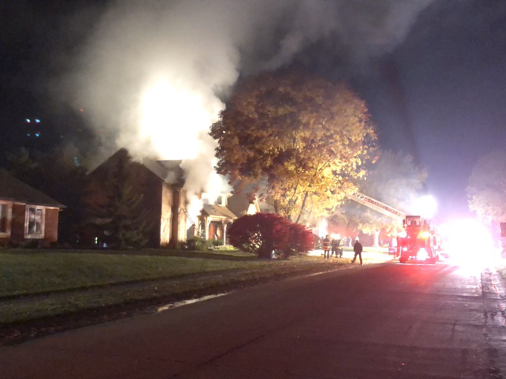 CFD confirms 2 people have been taken to the hospital after a home started burning on Jennings Dr (near Gray Rd & Main St). The extent of their injuries is still unknown. 