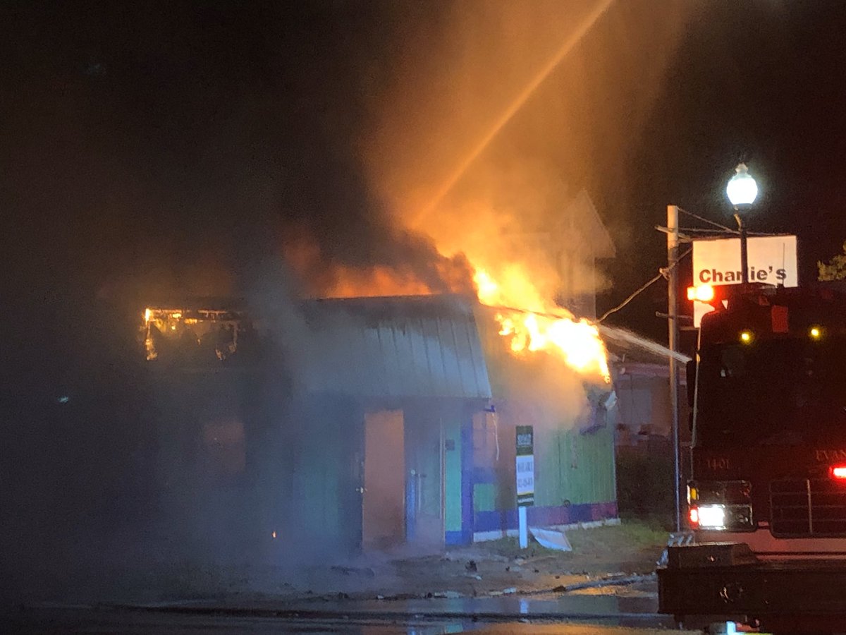More images of the fire at Charlie's Food Mart on N. Main. 