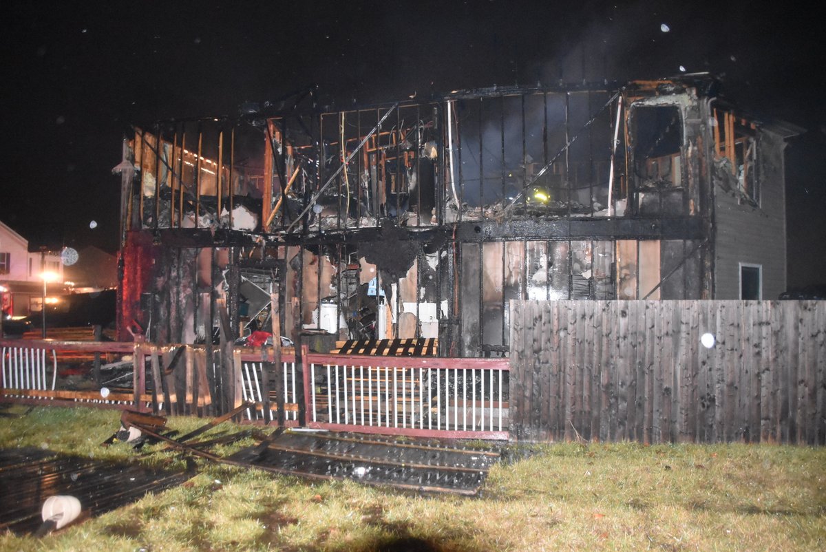 A fire destroyed a home on the southeast side of Indianapolis. Fifteen units responded to the scene, including two from Beech Grove.