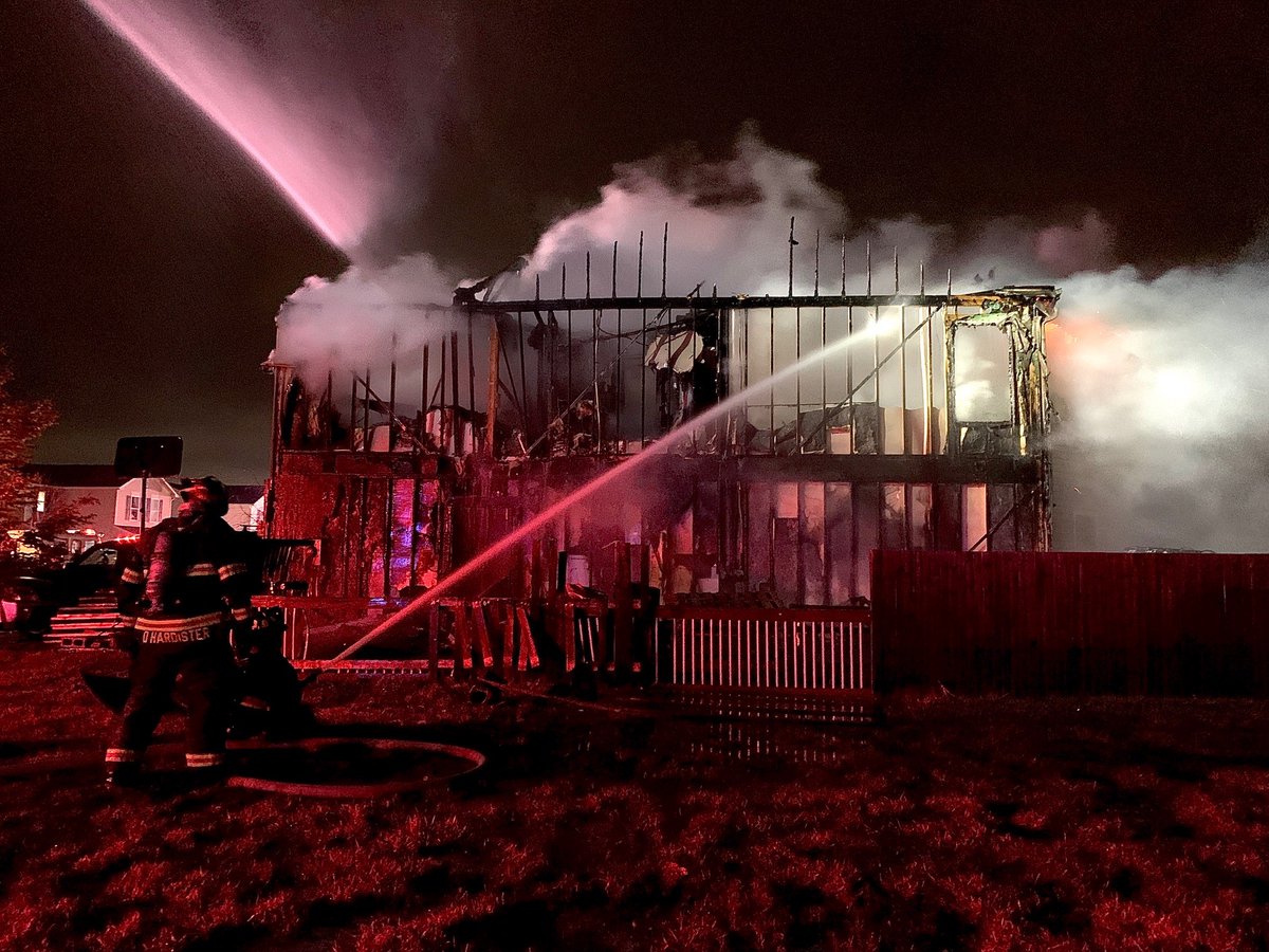 A fire destroyed a home on the southeast side of Indianapolis. Fifteen units responded to the scene, including two from Beech Grove.