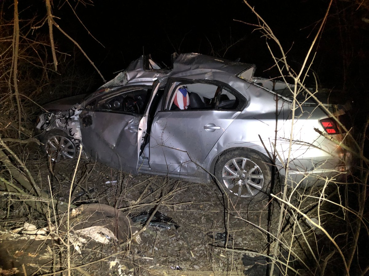 Single car crashed in to the trees off of Mann Rd at the curve near Southport Rd. Driver was sent to the hospital with minor injuries. Wrecker is here and already pulling the car out of the mud