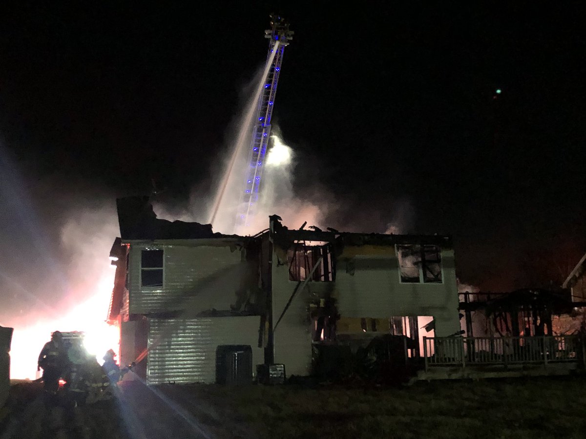 West Lafayette fire is in Lake Robin on Longspur Drive off of Grackle Drive. No injuries. House destroyed. Neighbors say fire crews were extremely timely