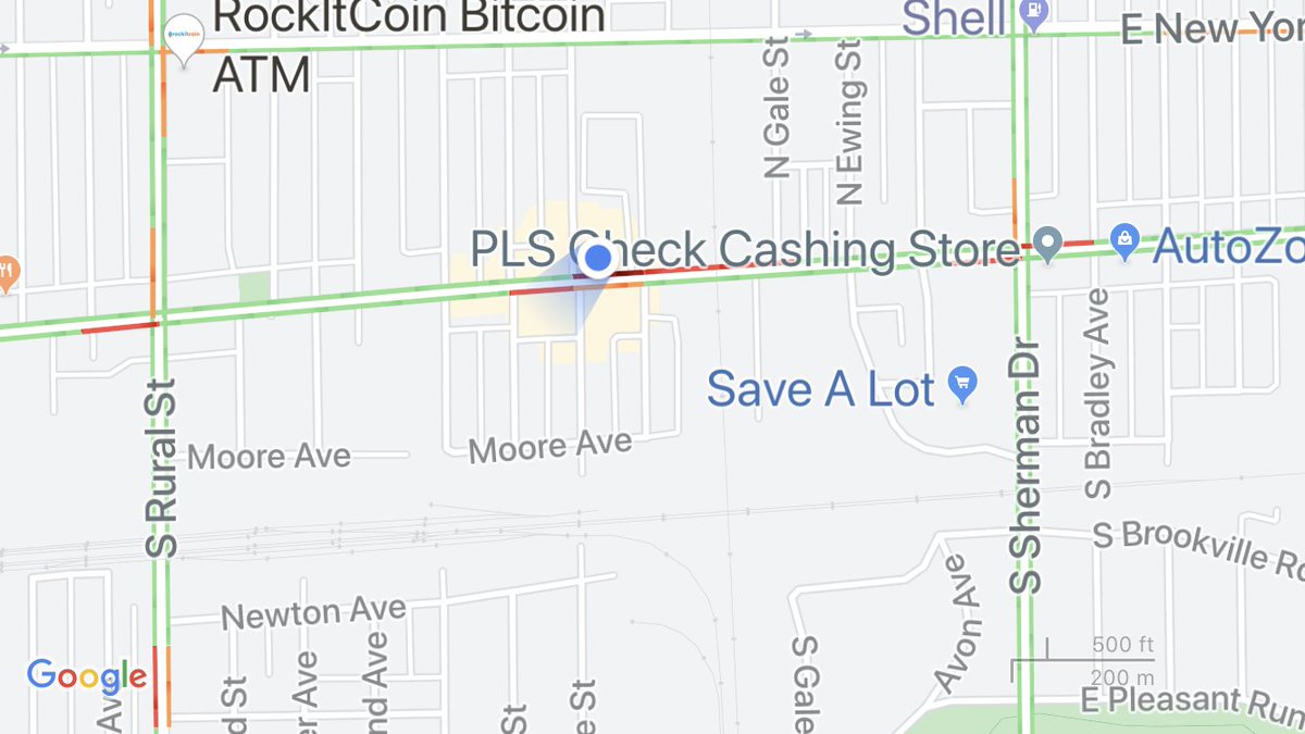 IMPD says a driver is expected to be ok after they had some type of medical issue  drove up a power pole's guy wire. 1 lane of WB Washington St is blocked between Sherman and Rural. 