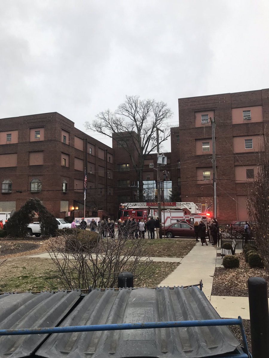 Evansville fire department on scene at Berry Plastics near Willard Library for a possible below grade fire inside the plant. Berry maintenance and EFD crews are investigating.